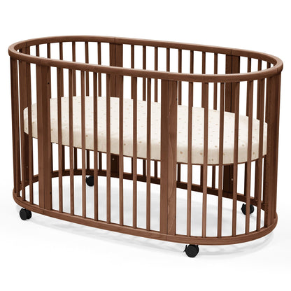 Stokke Sleepi Crib/Bed Fitted Sheet - Flower Ecru - 683306