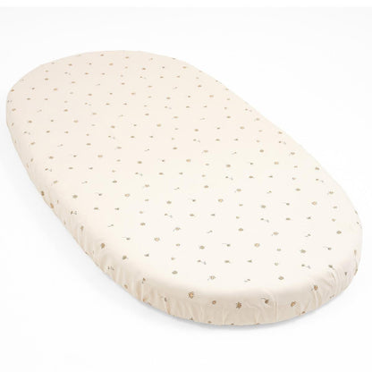 Stokke Sleepi Crib/Bed Fitted Sheet - Flower Ecru - 683306