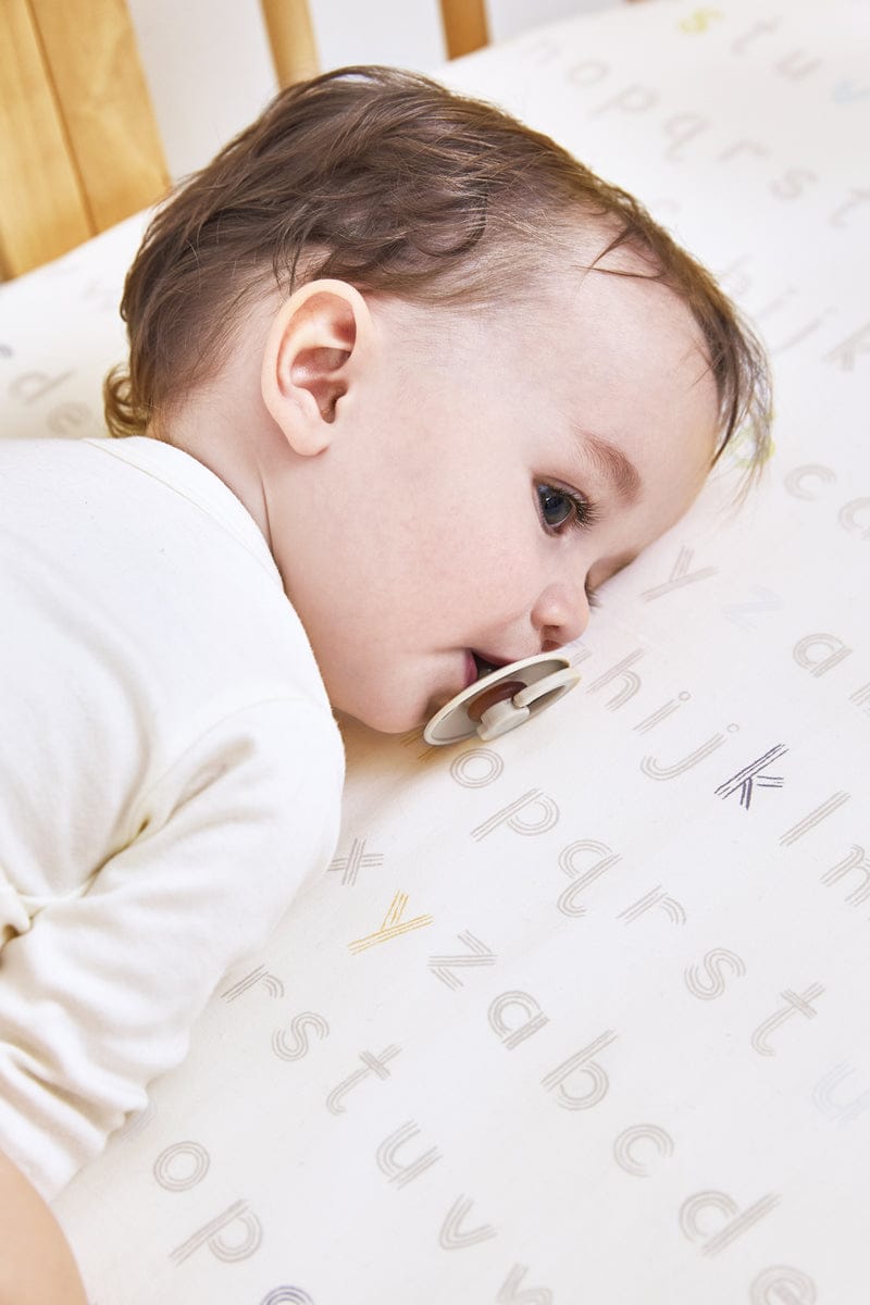 Stokke Sleepi Fitted Sheet by Pehr - Rainbow Alphabet Lines - 528201