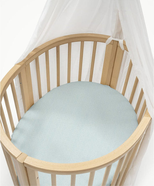 Stokke Sleepi Mini Fitted Sheet - Dots Sage - 599802