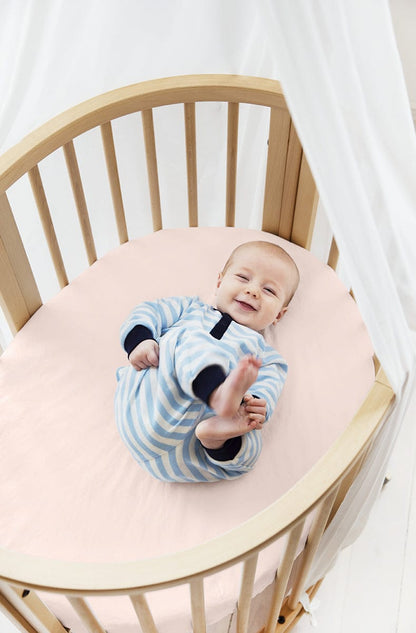 Stokke Sleepi Mini Fitted Sheet - Peachy Pink - 105214