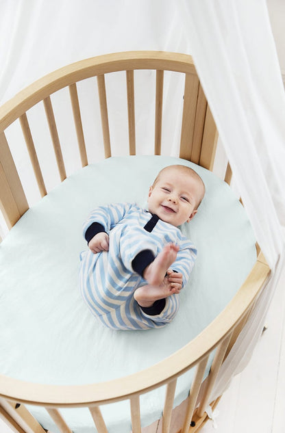 Stokke Sleepi Mini Fitted Sheet - Powder Blue - 105215