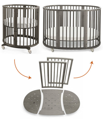 Stokke Sleepi Mini to Crib Complete Bundle - Hazy Grey - 376304-222107