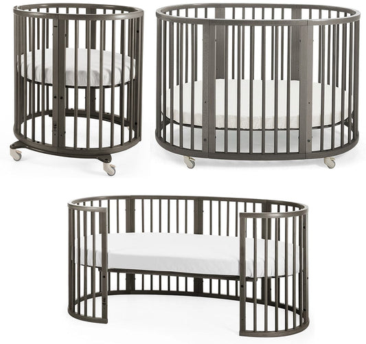 Stokke Sleepi Mini to Crib to Junior Bed Complete Bundle - Hazy Grey - 376304-222107-134809