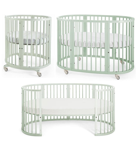 Stokke Sleepi Mini to Crib to Junior Bed Complete Bundle - Mint Green - 376306-222109-134810