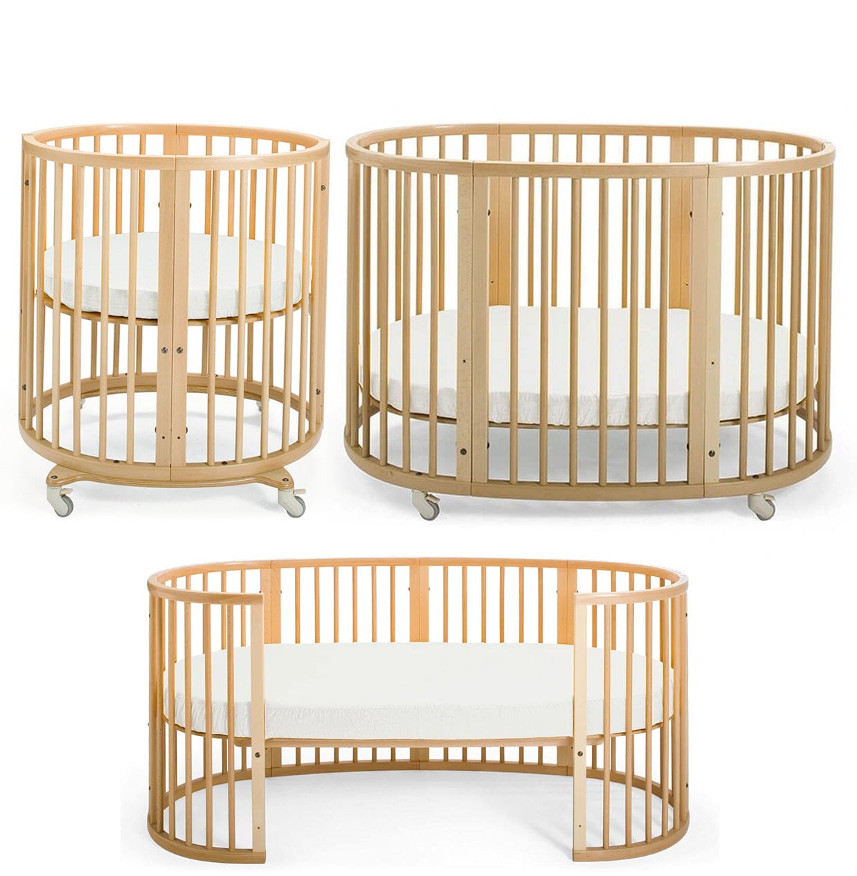 Stokke Sleepi Mini to Crib to Junior Bed Complete Bundle - Natural