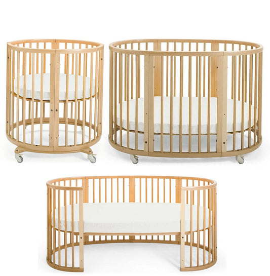 Stokke Sleepi Mini to Crib to Junior Bed Complete Bundle - Natural - 376301-222101-134801