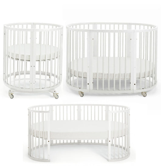 Stokke Sleepi Mini to Crib to Junior Bed Complete Bundle - White - 376303-222105-134805
