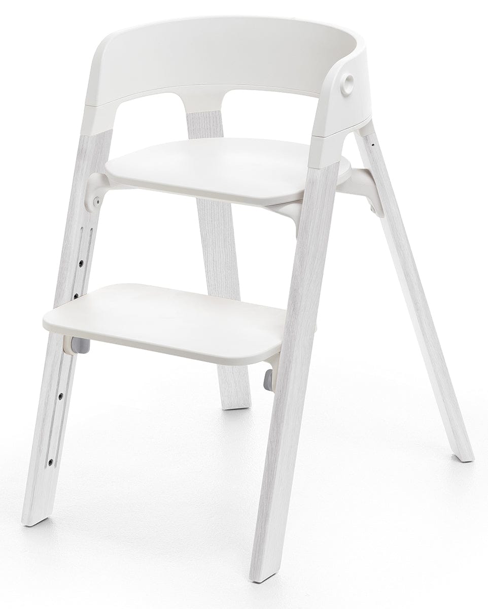 Stokke Steps Chair Bundle - White/Oak White