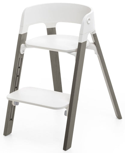 Stokke Steps Chair - White/Hazy Grey - 492300