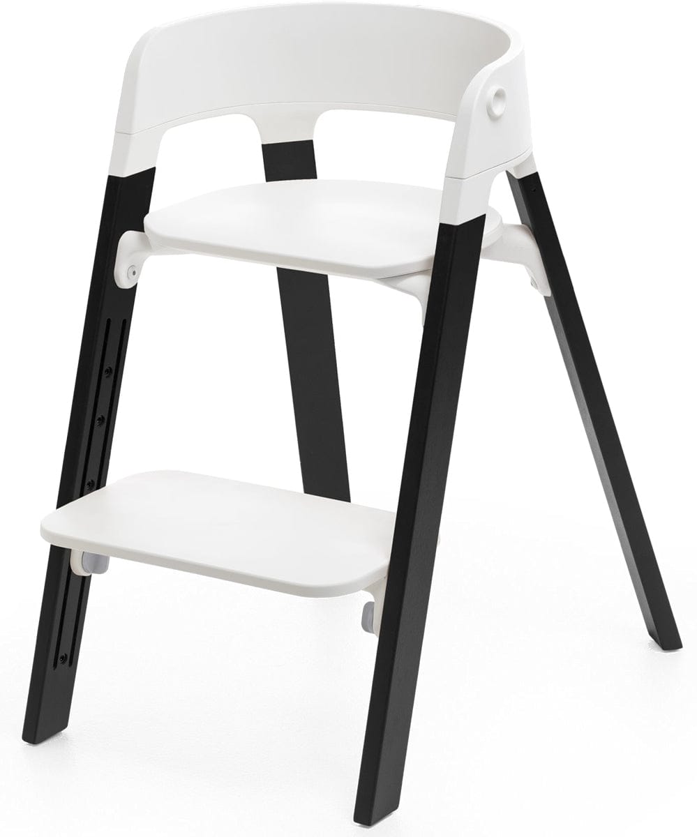 Stokke Steps Chair - White/Oak Black