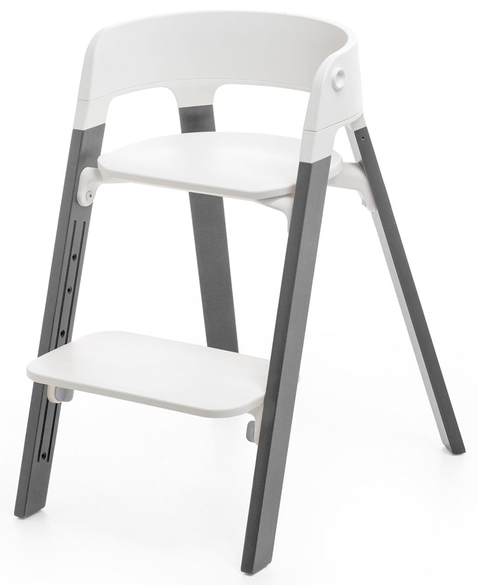 Stokke Steps Chair - White/Storm Grey