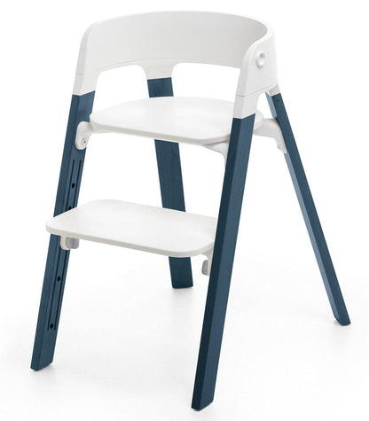 Stokke Steps Complete High Chair - Midnight Blue/Grey Clouds/White