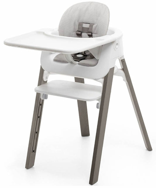 Stokke Steps Complete High Chair - White/Hazy Grey/Grey - 560000