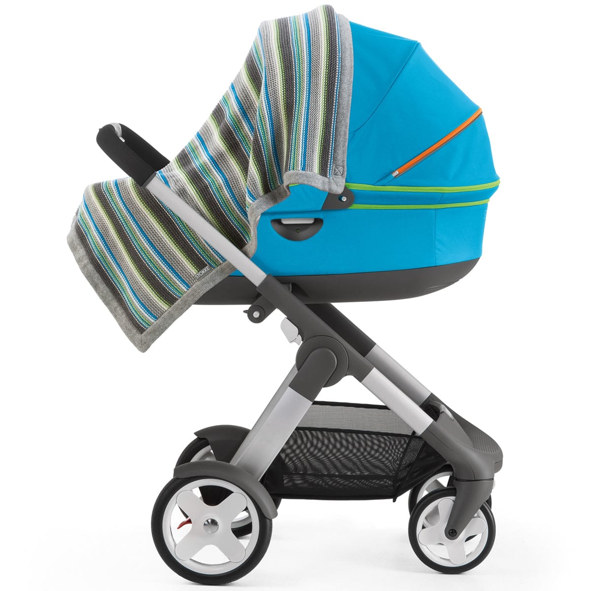 Stokke Stroller Blanket - Grey & Blue - 177808