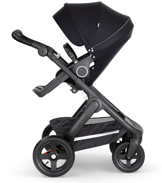 Stokke Trailz All-Terrain Stroller - Black/Black Leatherette/Black