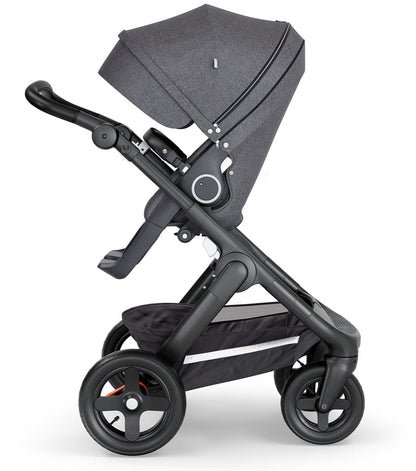 Stokke Trailz All-Terrain Stroller - Black/Black Leatherette/Black
