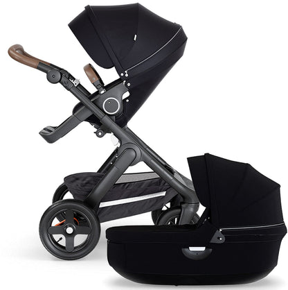Stokke Trailz All-Terrain Stroller & Carrycot - Black/Black