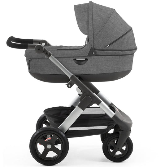 Stokke Trailz Stroller & Carrycot - Black Melange - 435403-282301