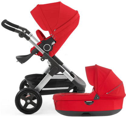 Stokke Trailz Stroller & Carrycot - Red - 435401-282305
