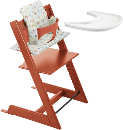 Stokke Tripp Trapp Bundle - Orange/Retro Cars