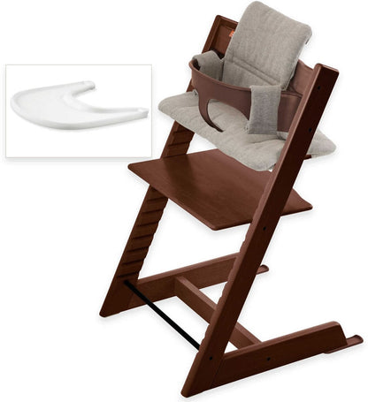 Stokke Tripp Trapp Bundle - Walnut/Hazy Tweed