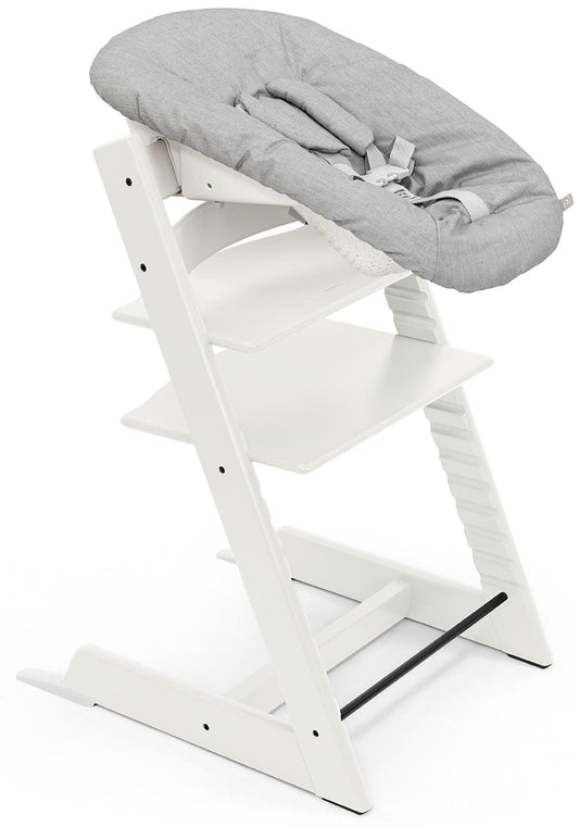 Stokke Tripp Trapp Chair + Newborn Set Bundle - White - 586600