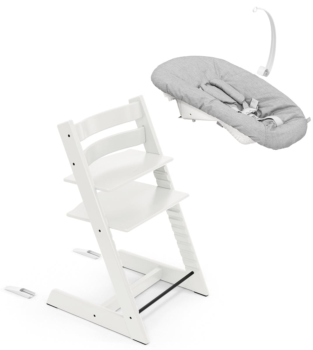 Stokke Tripp Trapp Chair + Newborn Set Bundle - White - 586600