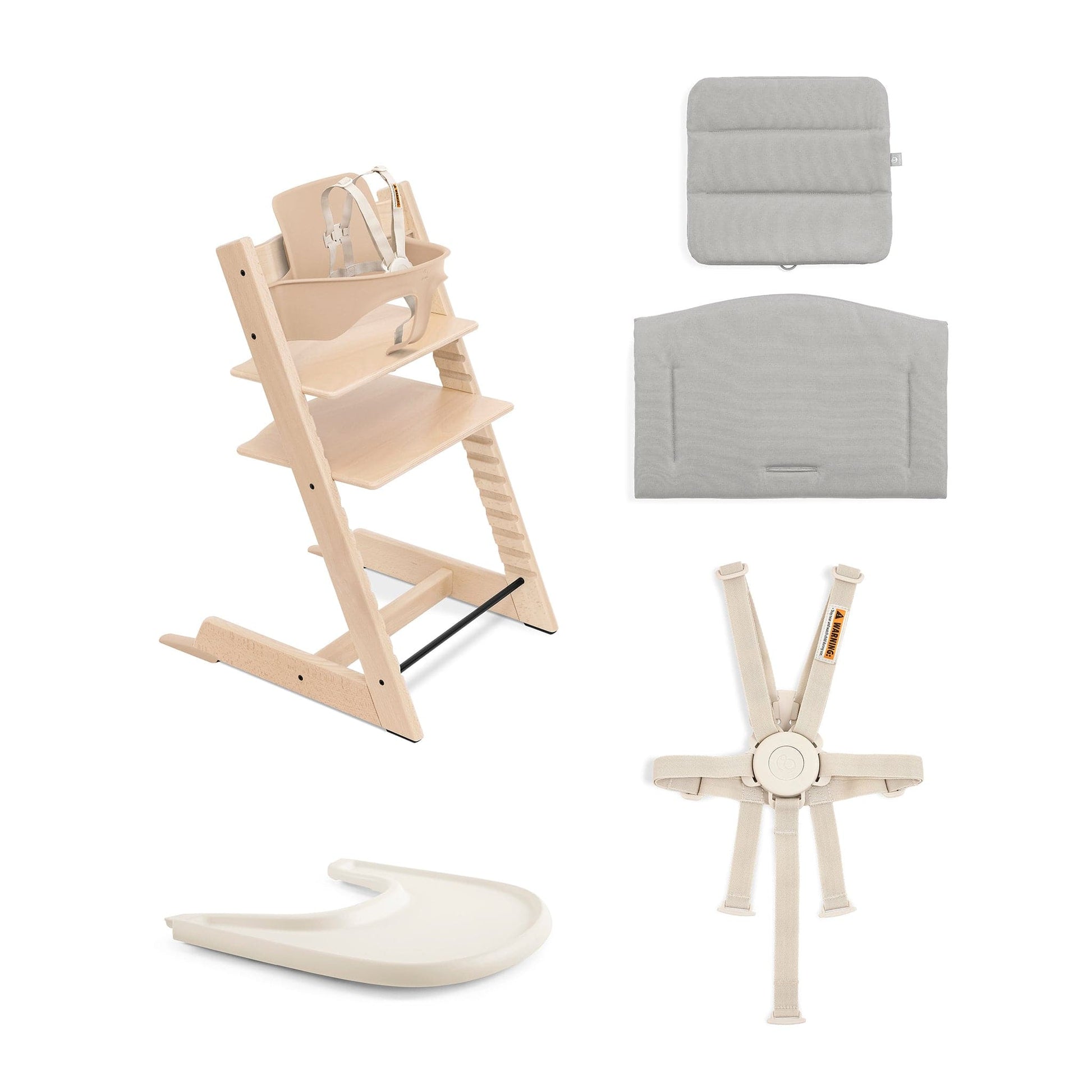 Tripp Trapp – Wooden High Chair – High Chair + Baby Set