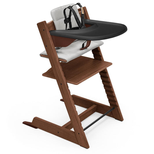 Stokke Tripp Trapp High Chair2 and Cushion with Stokke Tray - Oak Warm Brown / Anthracite / Black - 707200