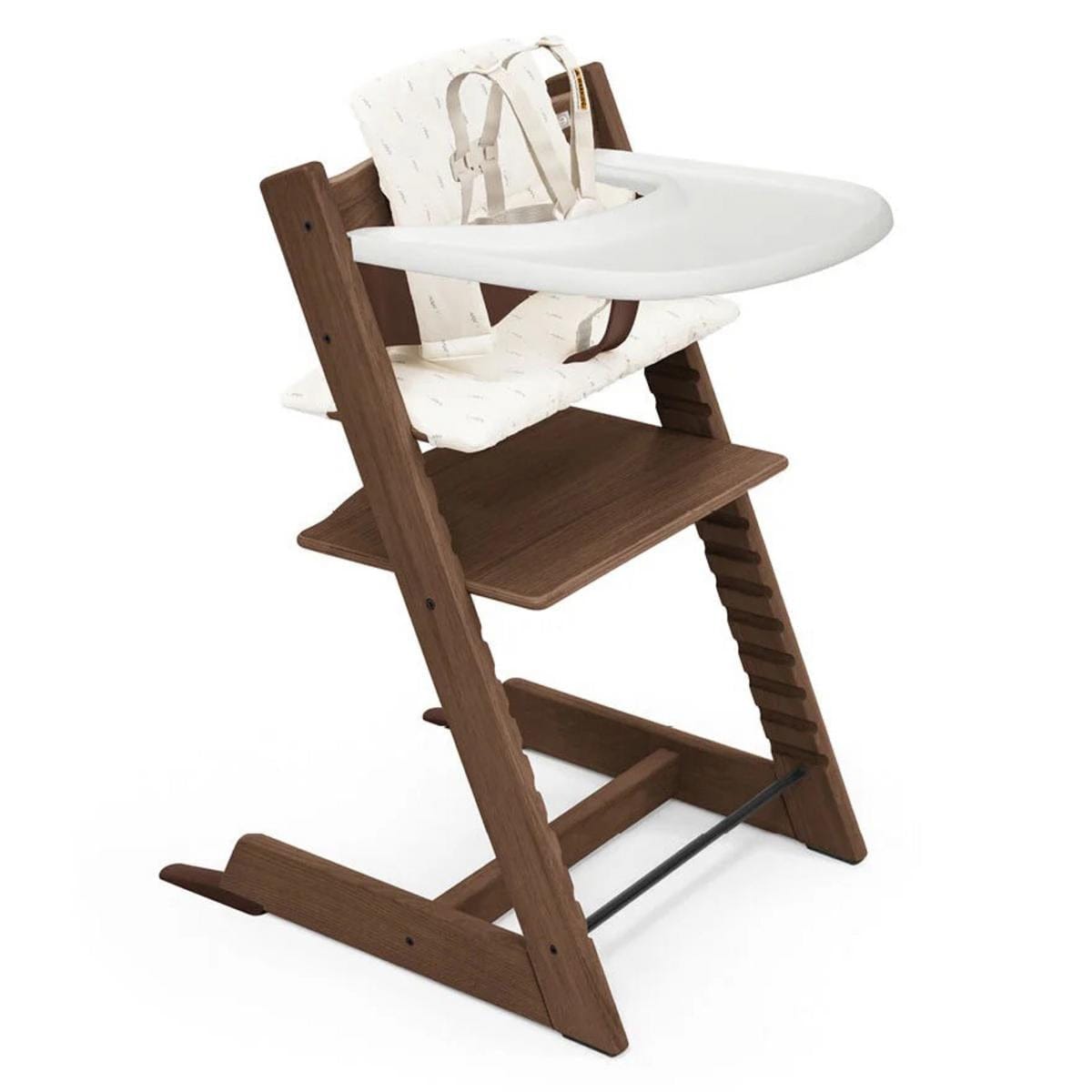 STOKKE TRIPP TRAPP ブラウン ベビーチェア Stokke Tripp Trapp High Chair2 and Cushion with Stokke Tray - Oak