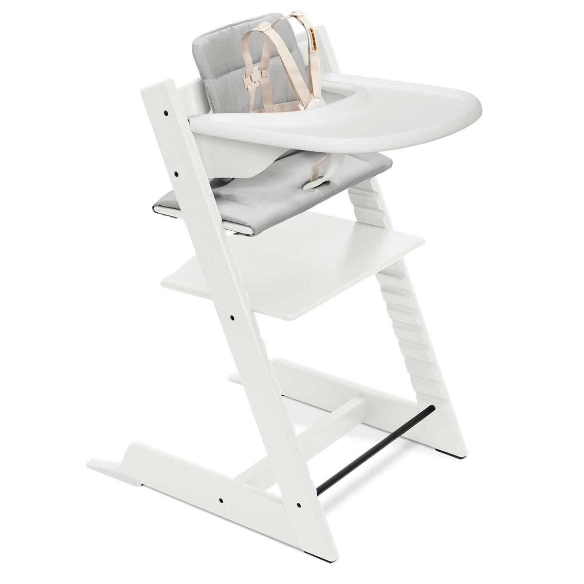 Stokke Tripp Trapp High Chair2 and Cushion with Stokke Tray - White / Anthracite / White - 706900