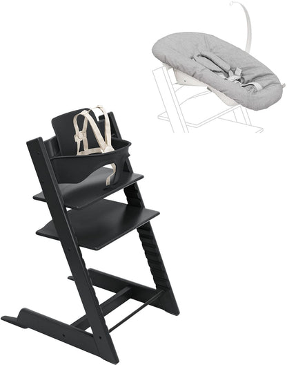 Stokke Tripp Trapp High Chair2 and Newborn Set - Black - 661200