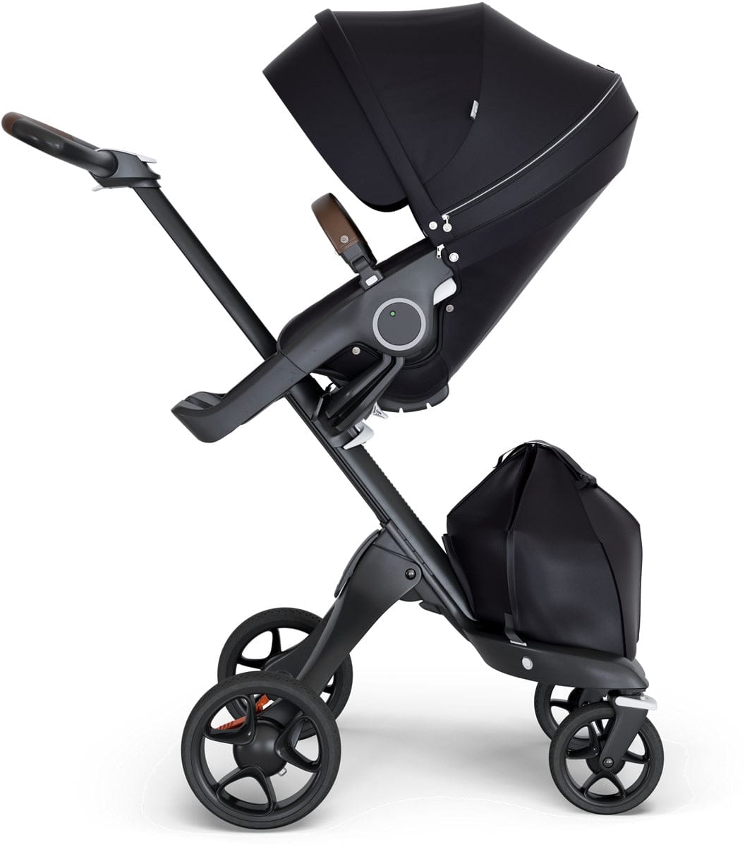 Stokke Xplory 2018 Stroller - Black/Black/Brown - 500604