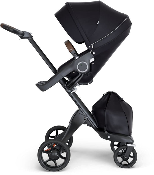 Stokke Xplory 2018 Stroller - Black/Black/Brown - 500604