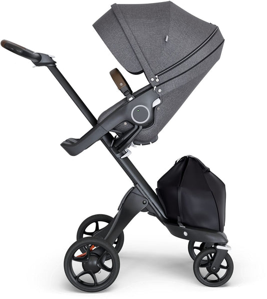 Stokke Xplory 2018 Stroller - Black Melange/Black/Brown - 500602