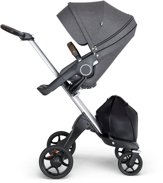 Stokke Xplory 2018 Stroller - Black Melange/Silver/Brown