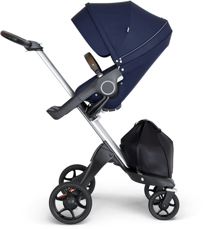 Stokke Xplory 2018 Stroller - Deep Blue/Silver/Brown