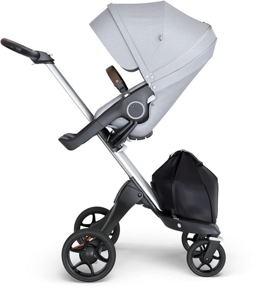 Stokke Xplory 2018 Stroller - Grey Melange/Silver/Brown