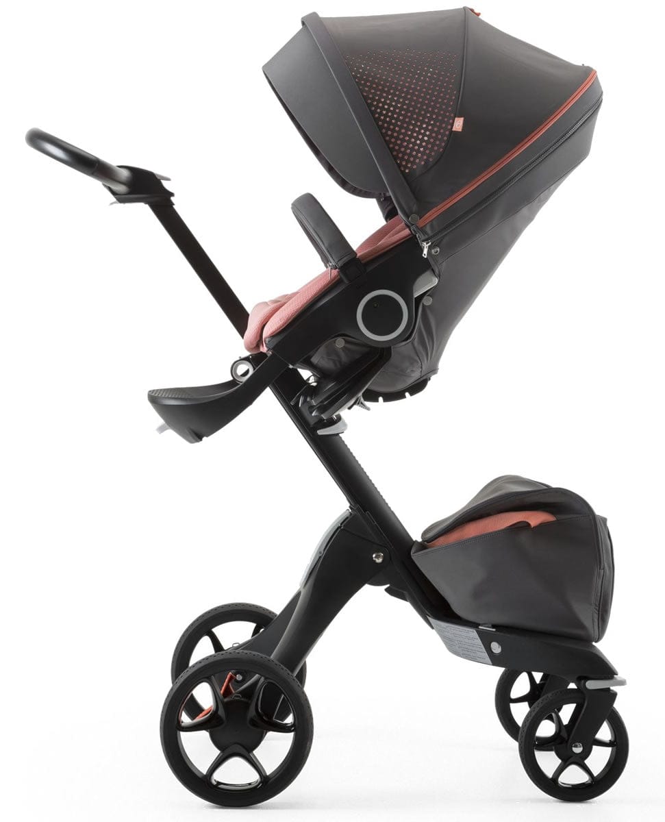 Stokke Xplory Athleisure Stroller - Black/Coral