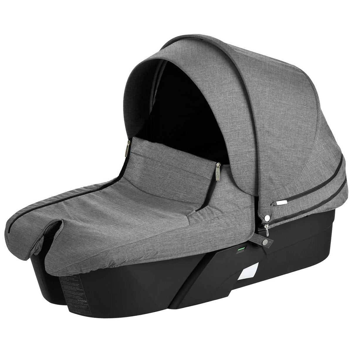 Stokke Xplory Carry Cot Complete - True Black/Black Melange