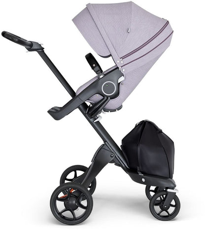 Stokke Xplory 6 Stroller - Brushed Lilac/Black/Black