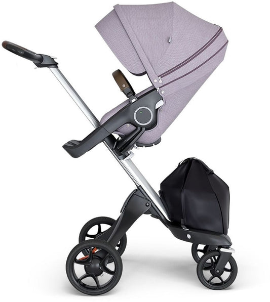Stokke Xplory 6 Stroller - Brushed Lilac/Silver/Brown - 507102-509908