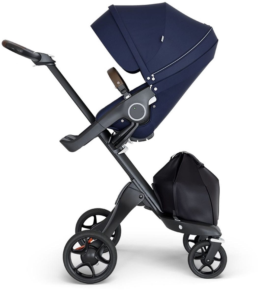 Stokke Xplory 6 Stroller - Deep Blue/Black/Brown - 507002-509903