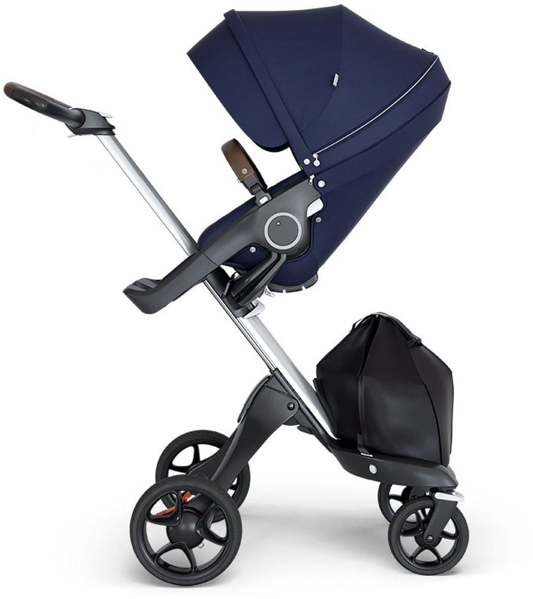 Stokke Xplory 6 Stroller - Deep Blue/Silver/Black