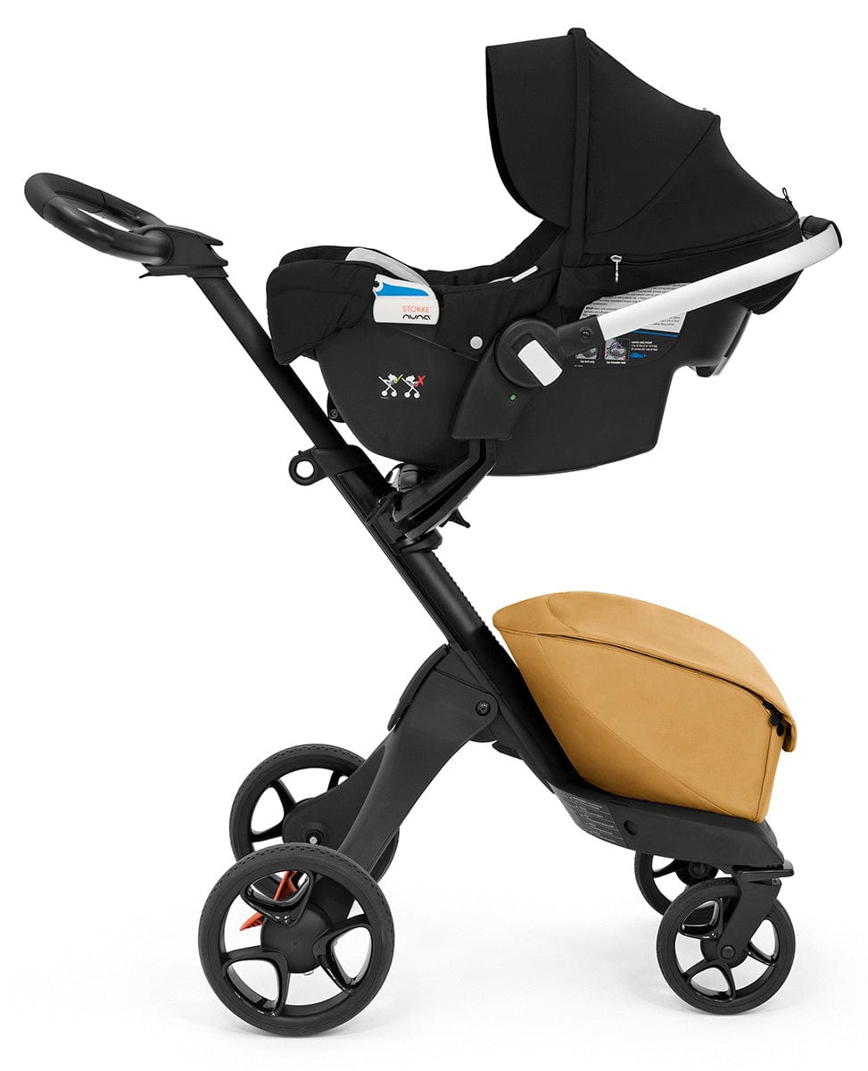 Stokke Xplory X + Stokke Pipa Travel System Bundle - Golden Yellow / Black Melange