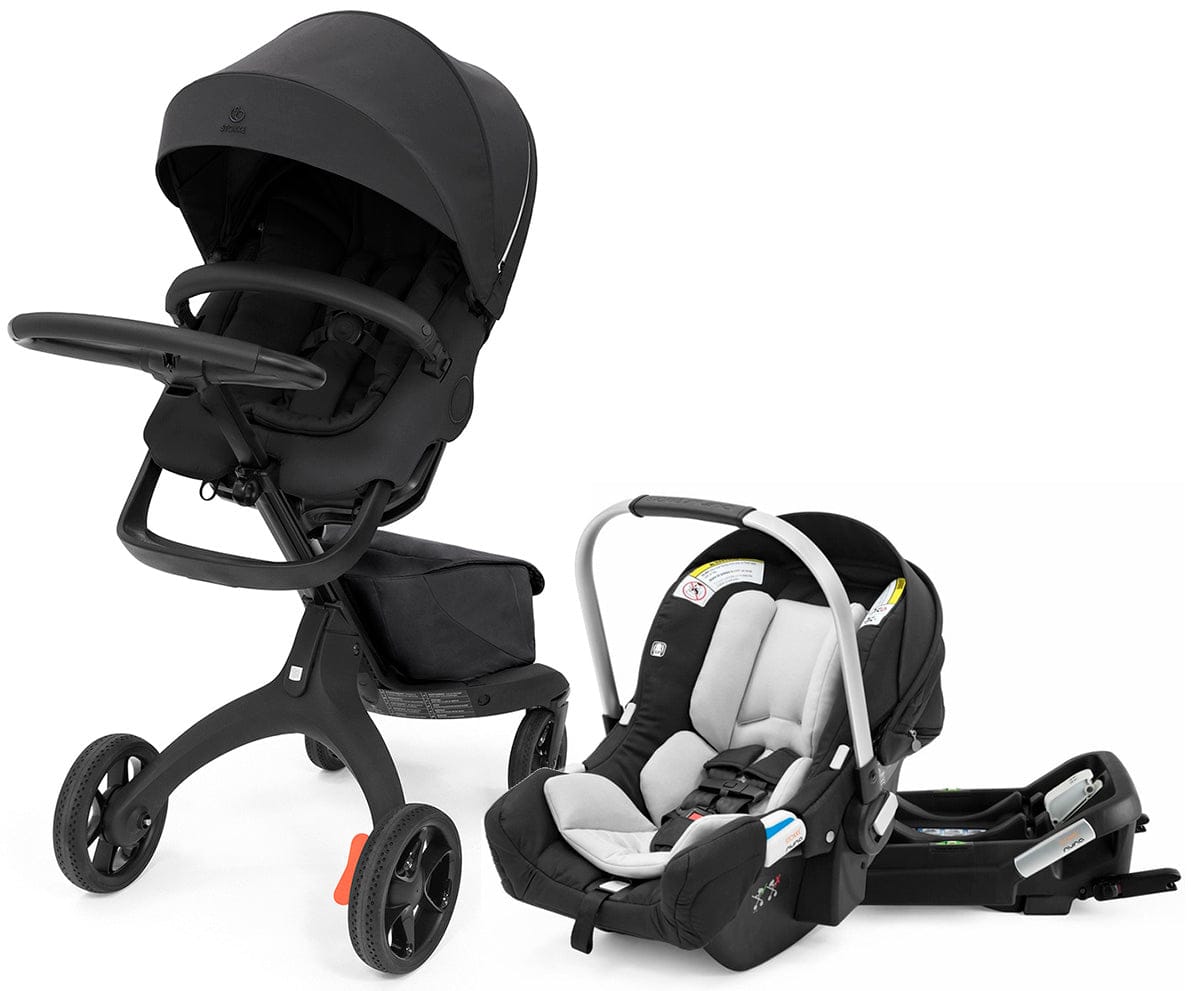 Stokke Xplory X + Stokke Pipa Travel System Bundle - Rich Black / Black