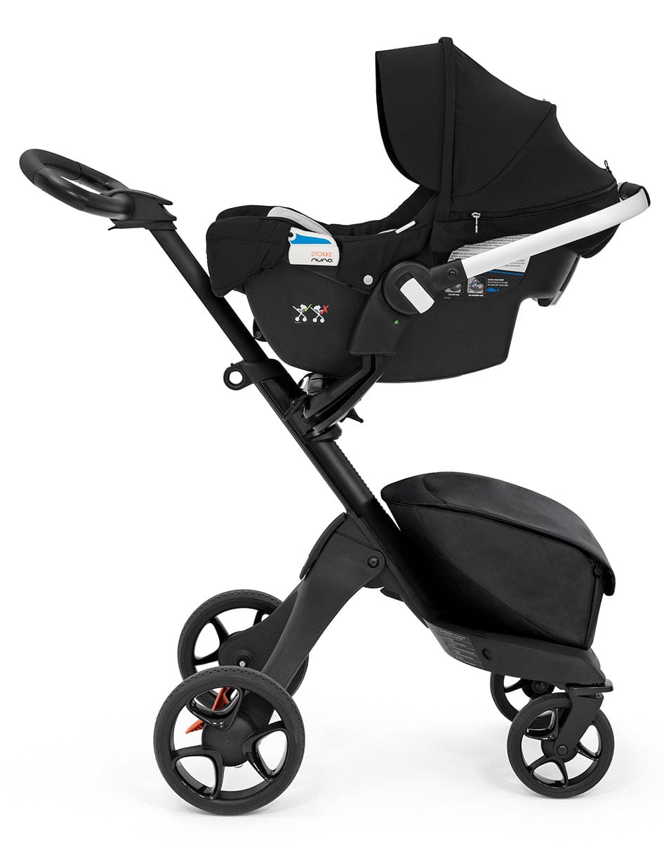 Stokke Xplory X + Stokke Pipa Travel System Bundle - Rich Black / Black