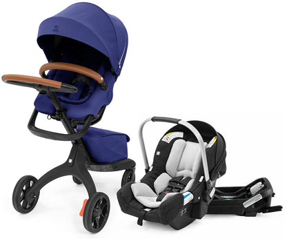 Stokke Xplory X + Stokke Pipa Travel System Bundle - Royal Blue / Black