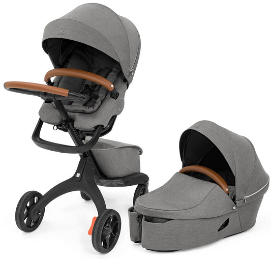 Stokke Xplory X Stroller + Carry Cot Bundle - Modern Grey